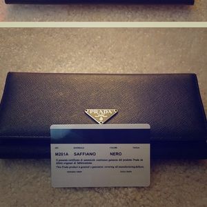 Authentic Prada wallet.